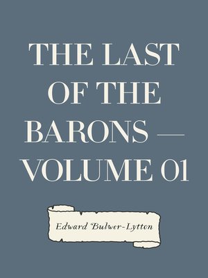 cover image of The Last of the Barons — Volume 01